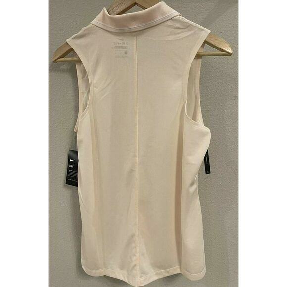 Nike BV0223-838 Women’s Sz XL Dri-Fit Victory Peach Sleeveless Polo - Picture 3 of 6
